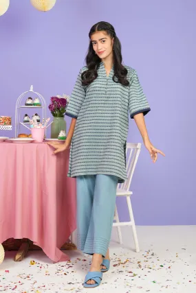 2 Pc Dyed Jacquard Outfit