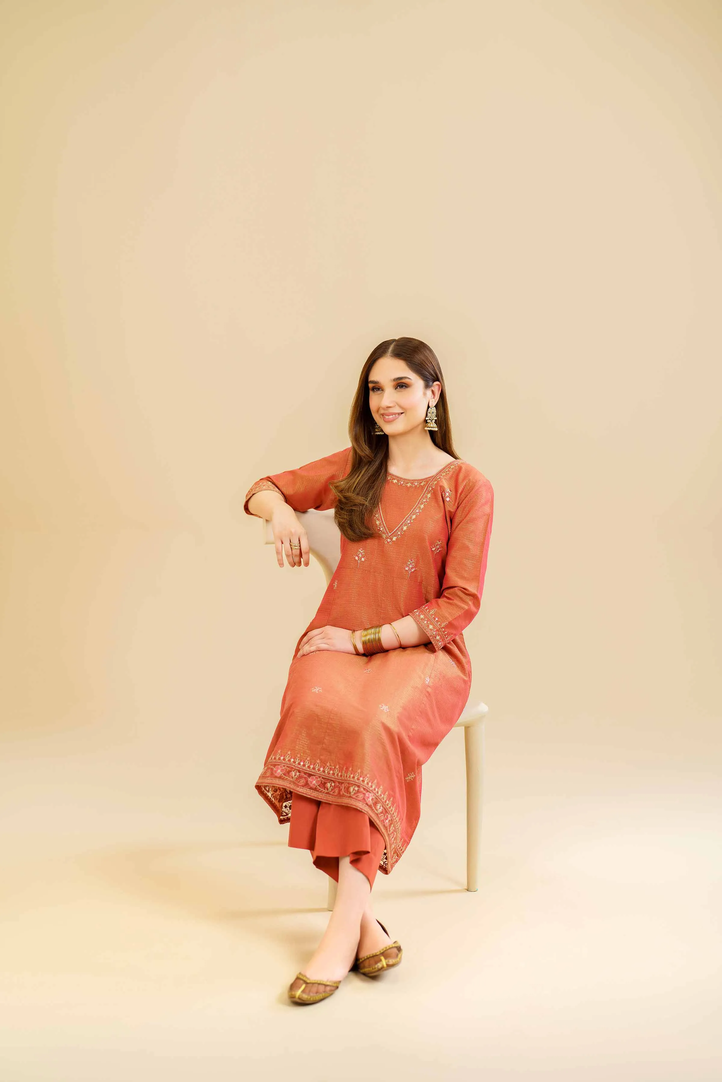 2 Piece - Embroidered Suit - KFE24-99