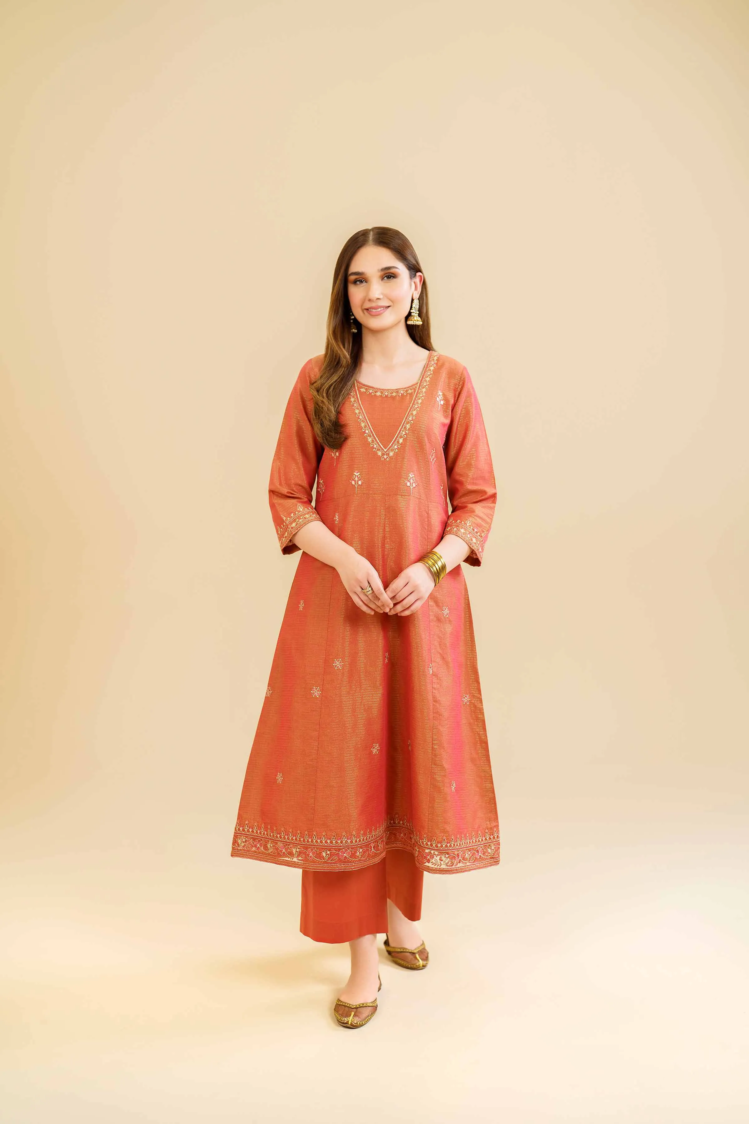 2 Piece - Embroidered Suit - KFE24-99