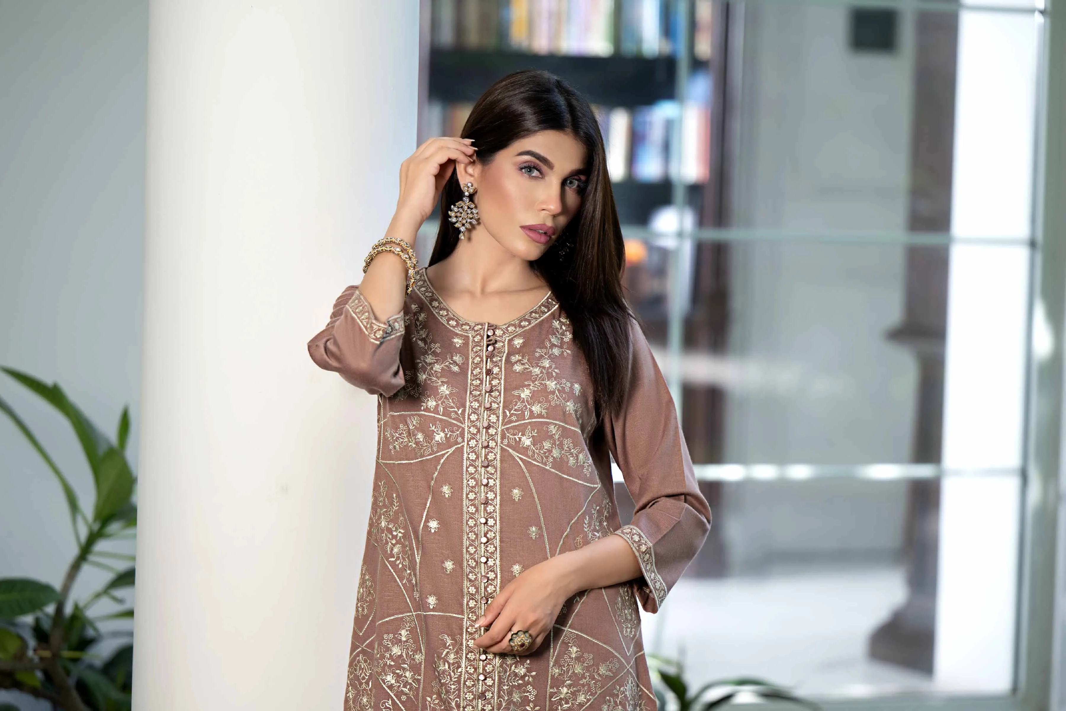2 Piece - Embroidered Suit - KFW23-28