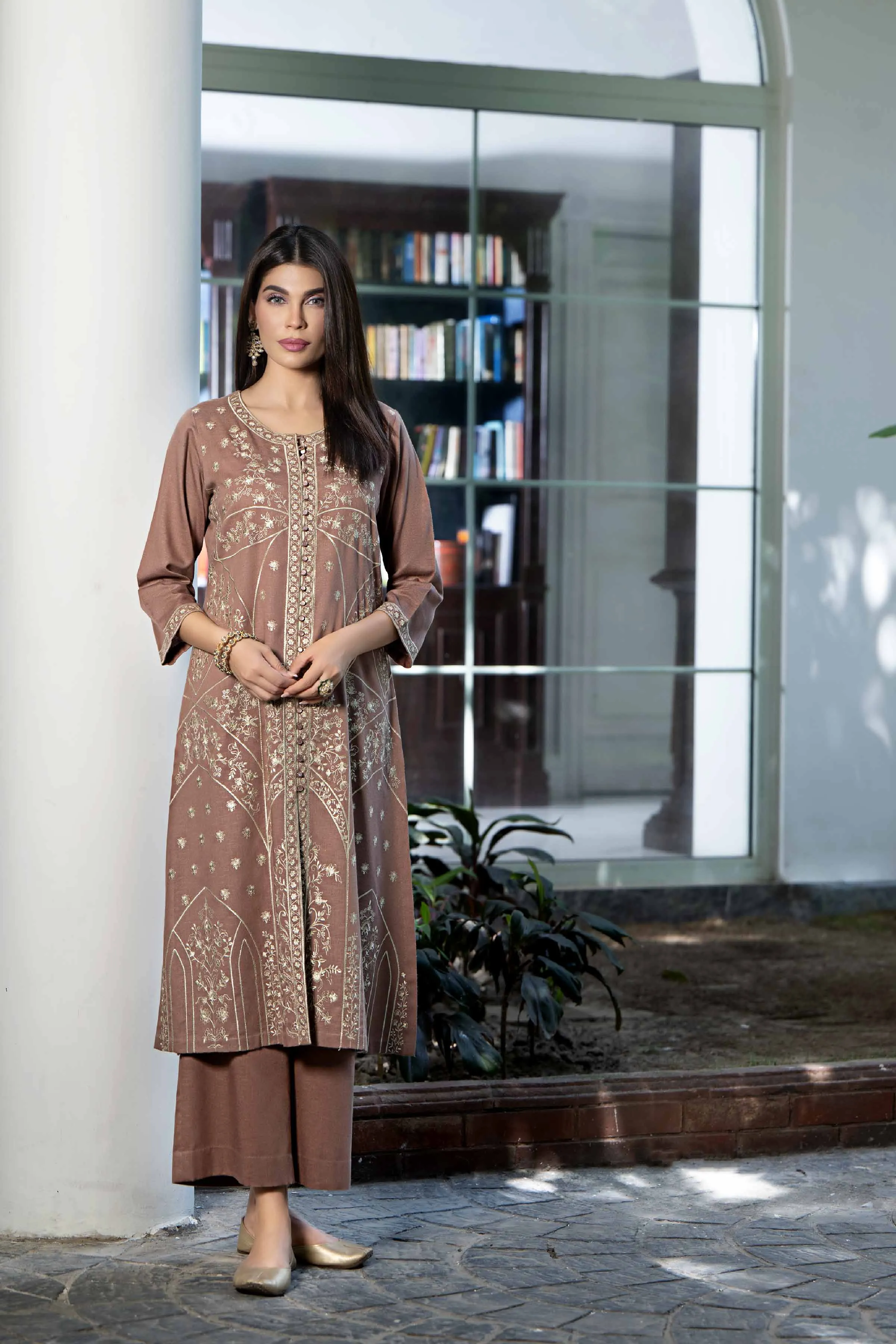 2 Piece - Embroidered Suit - KFW23-28