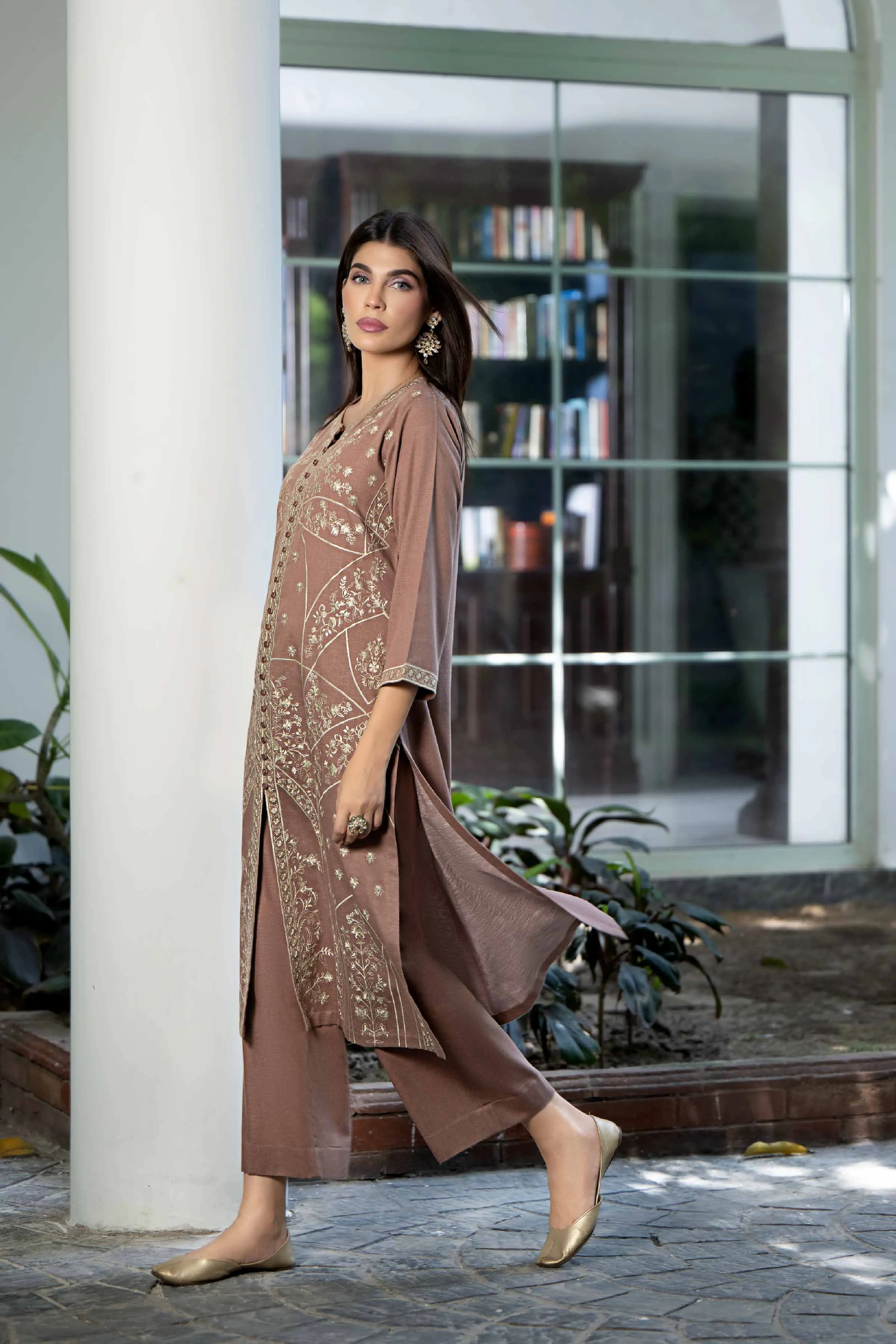 2 Piece - Embroidered Suit - KFW23-28