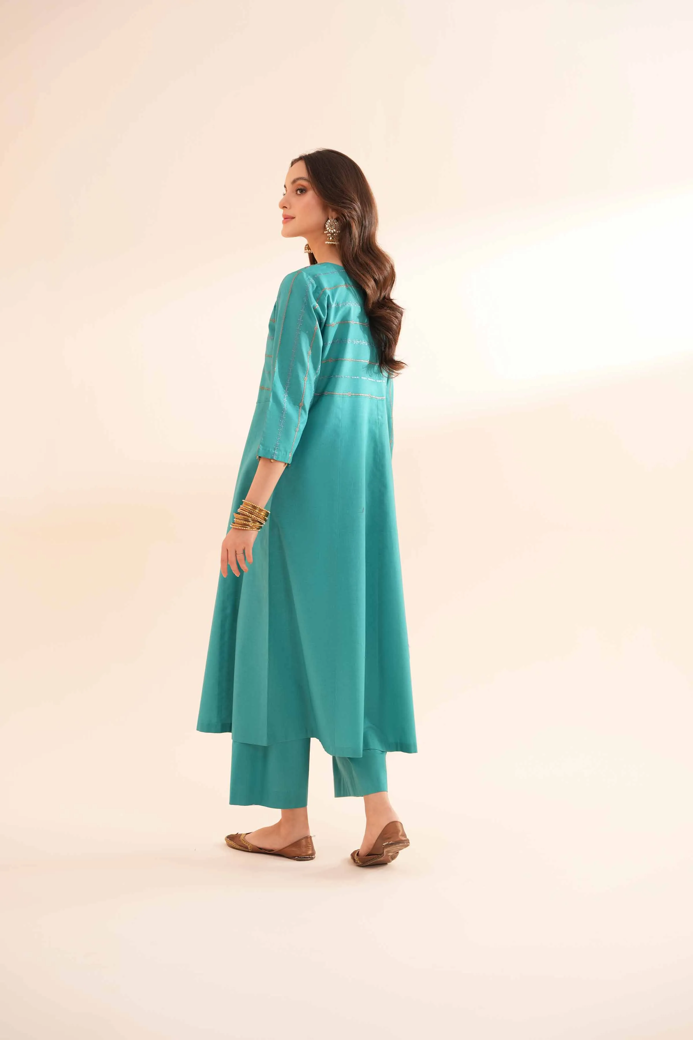 2 Piece - Embroidered Suit - KPE24-06