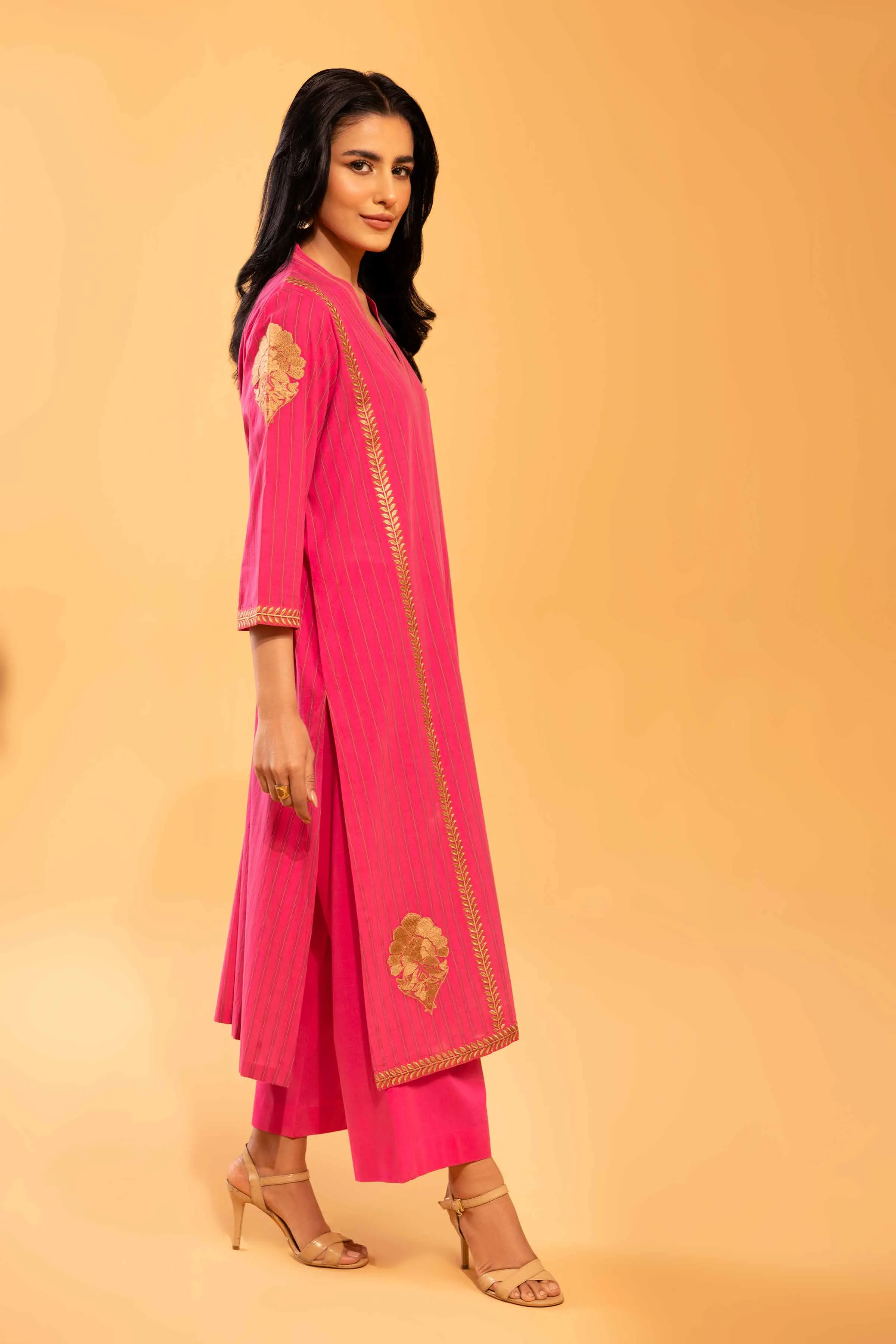 2 Piece - Embroidered Suit - KPS24-17