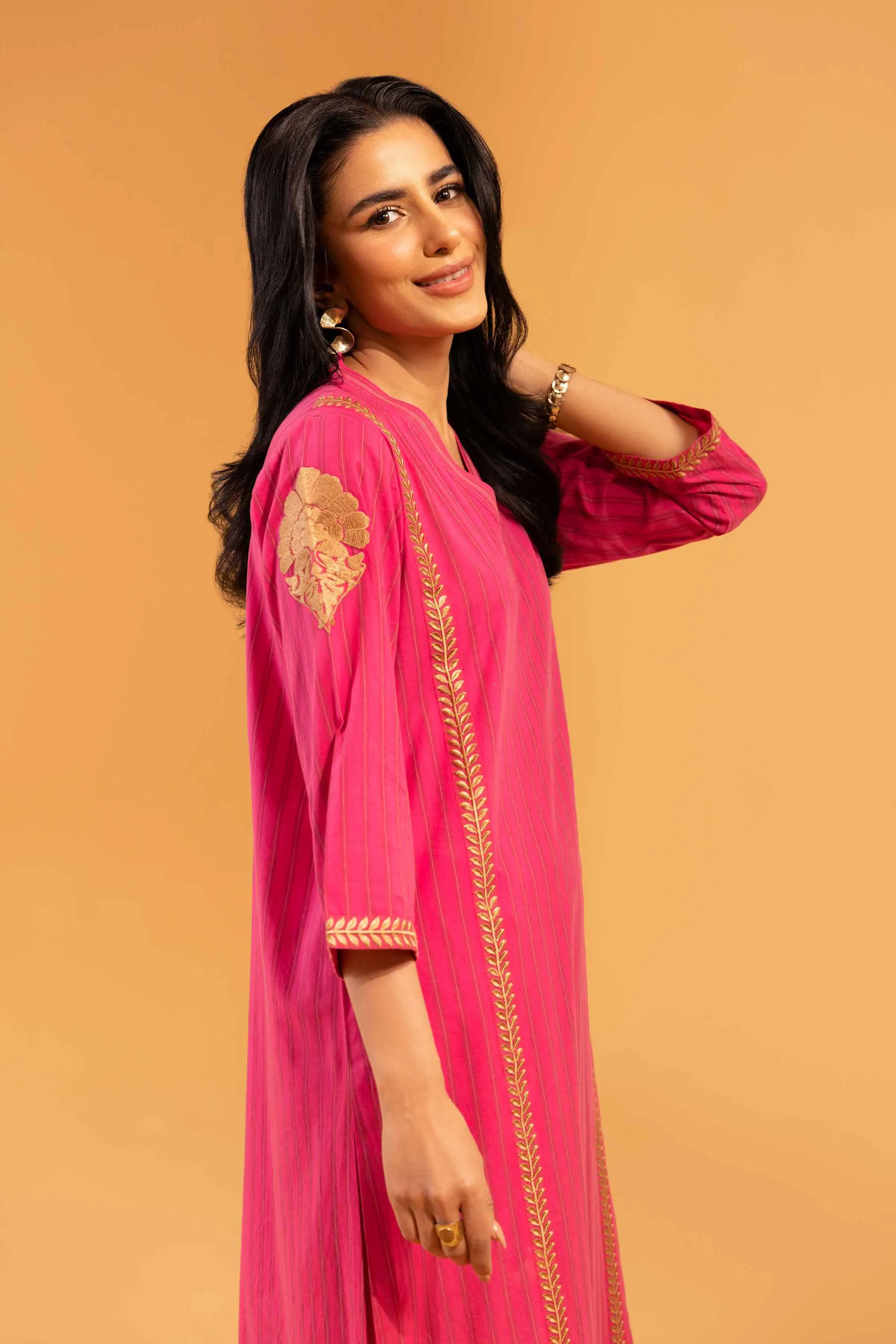 2 Piece - Embroidered Suit - KPS24-17