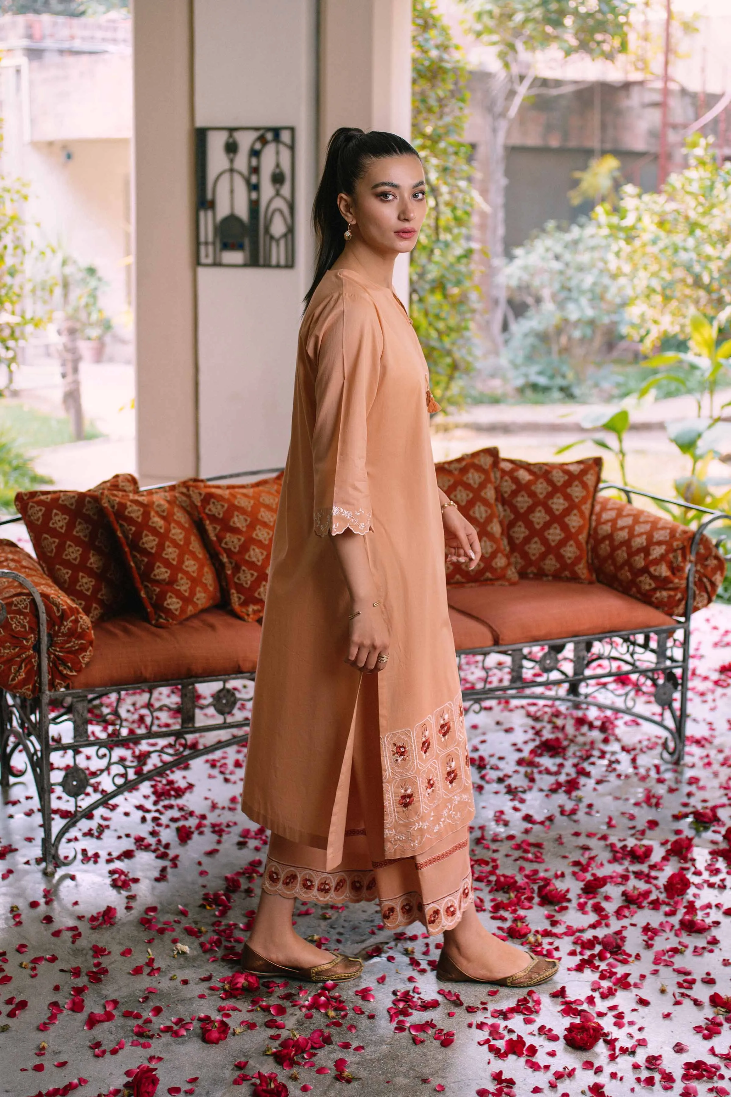 2 Piece - Embroidered Suit - PS23-14