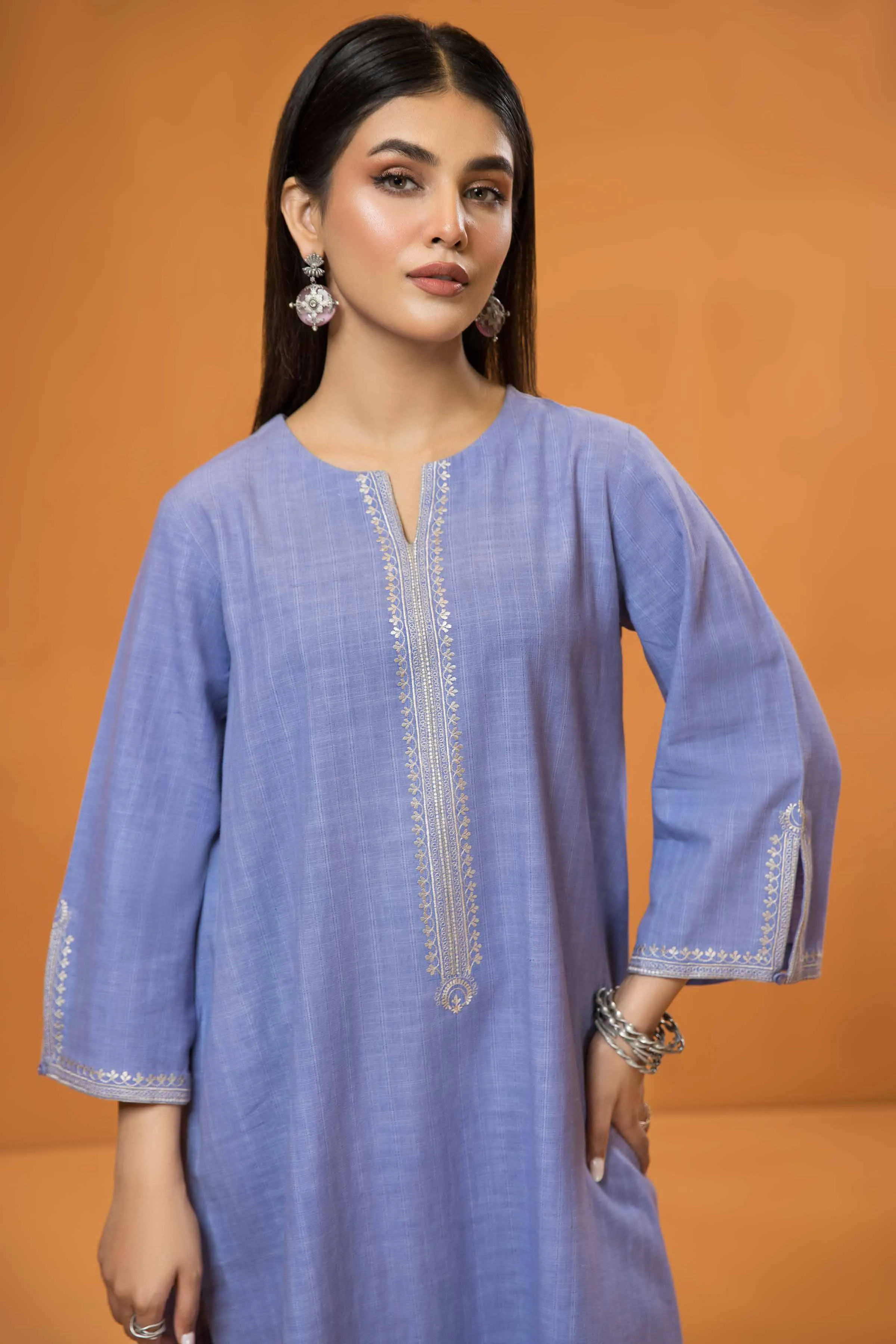 2 Piece - Embroidered Suit - PS23-161