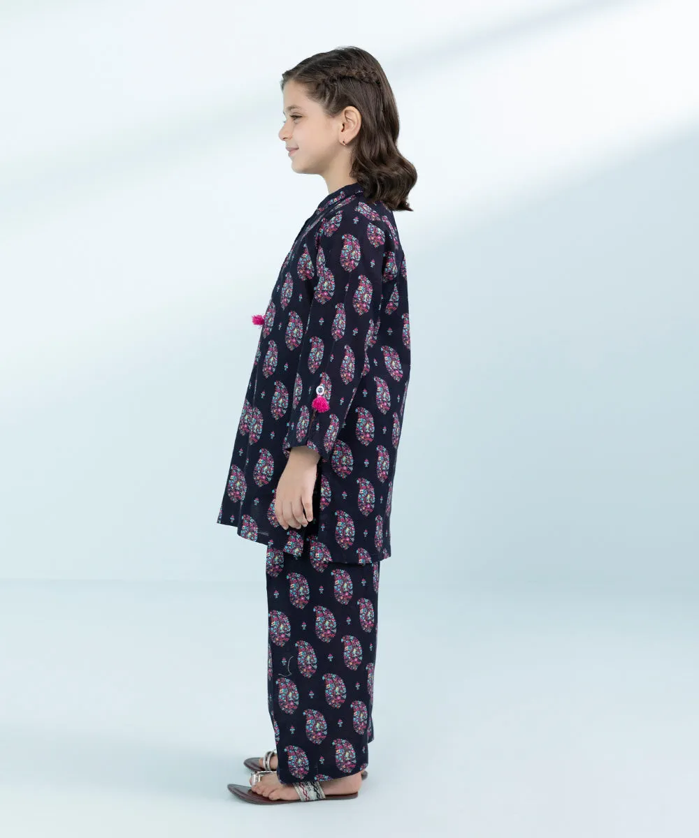 2 Piece - Printed Khaddar Suit