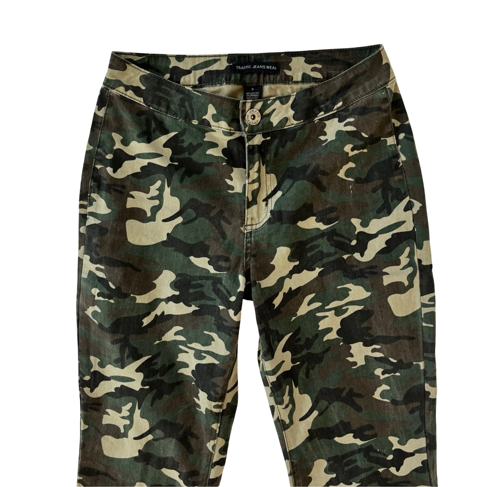 2000s Camo Bellbottoms (M)