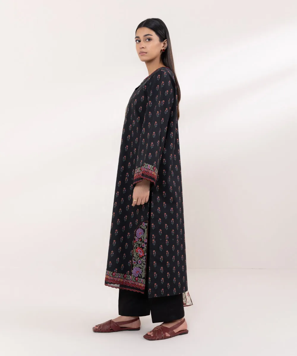 3 Piece - Embroidered Cambric Suit