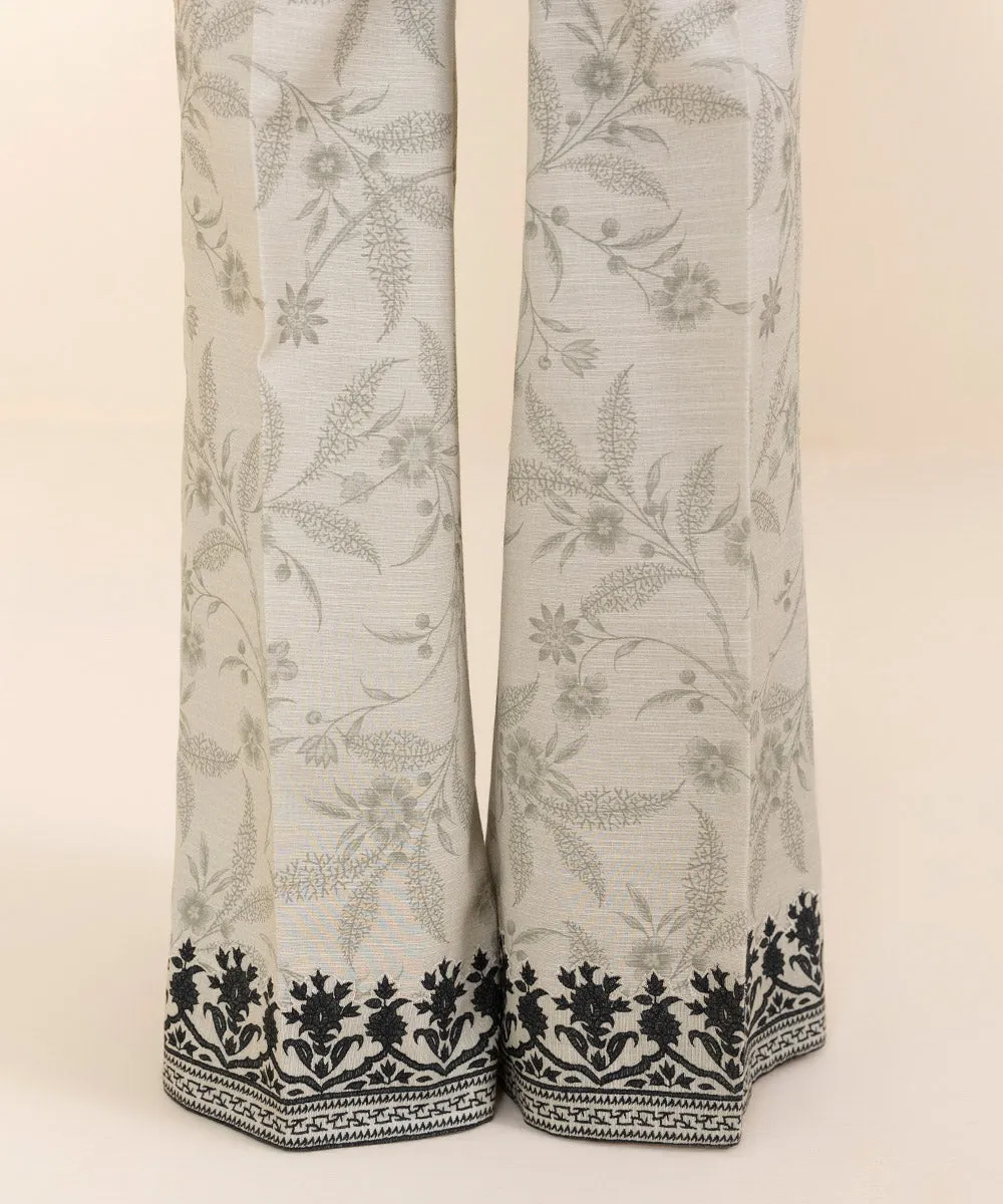 3 Piece - Embroidered Light Khaddar Suit