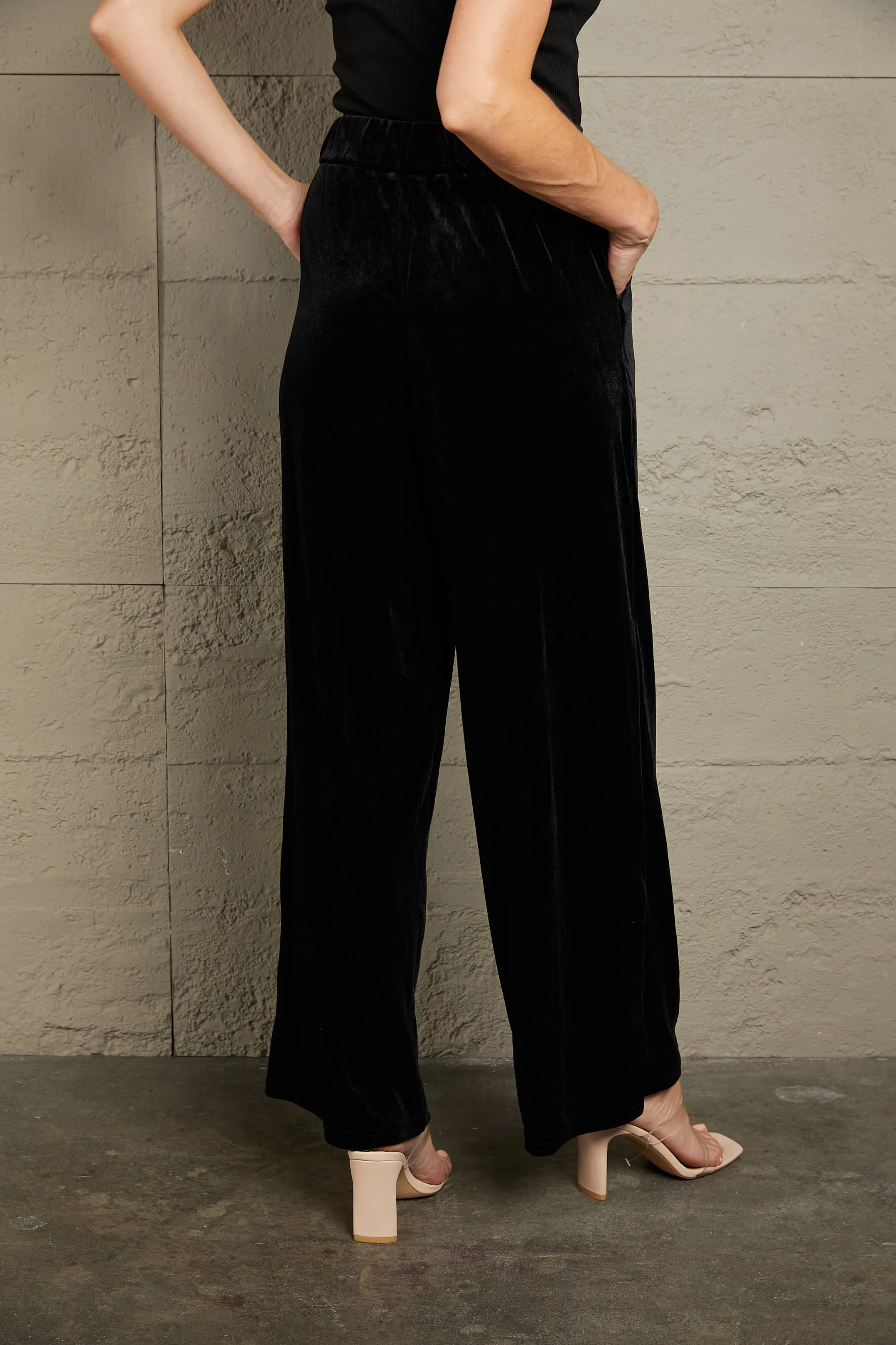 6 Classy Velvet High Waist Pants