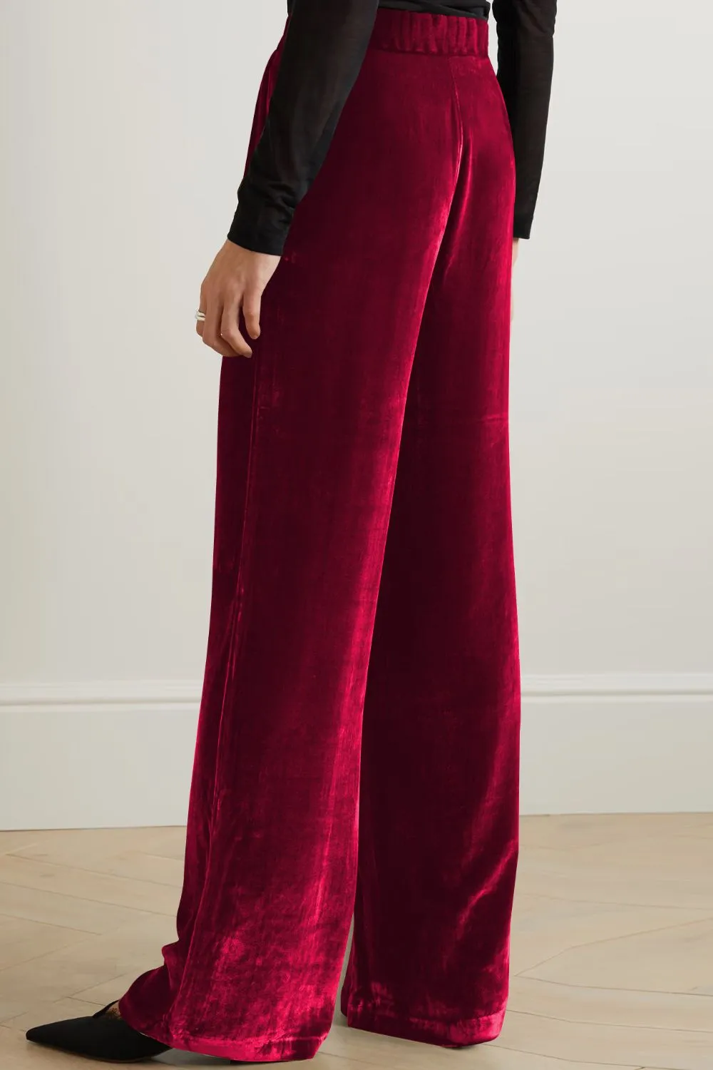 6 Classy Velvet High Waist Pants