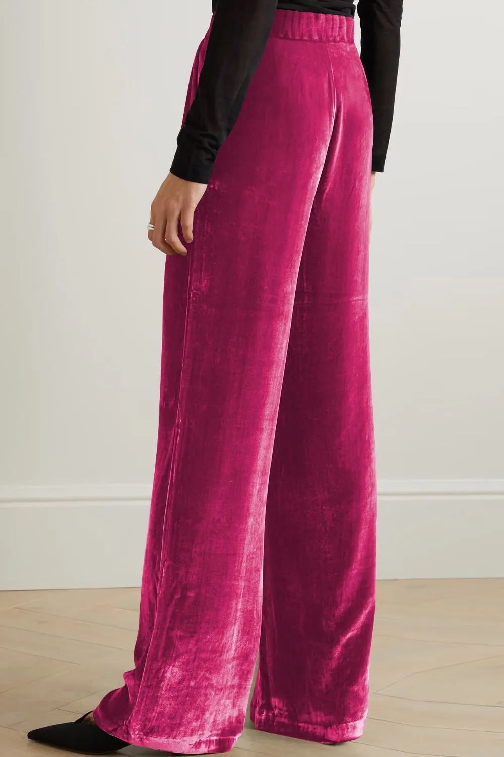 6 Classy Velvet High Waist Pants