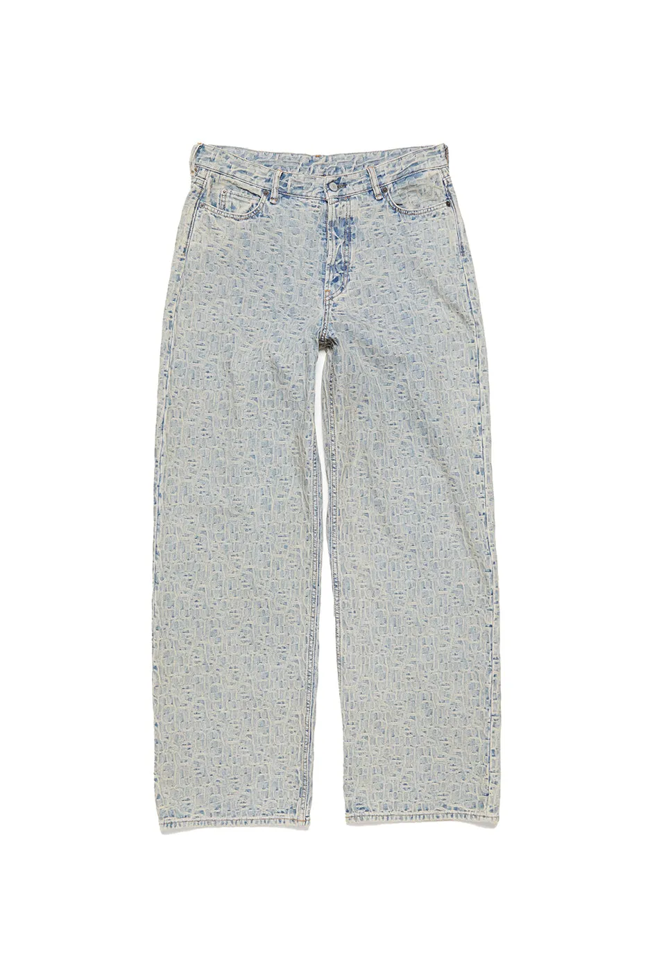 Acne Studios 1981M FN Monogram Pants 'Blue/Beige'