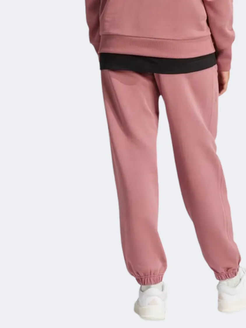 Adidas All Szn Loose French Terry Women Sportswear Pant Preloved Crimson