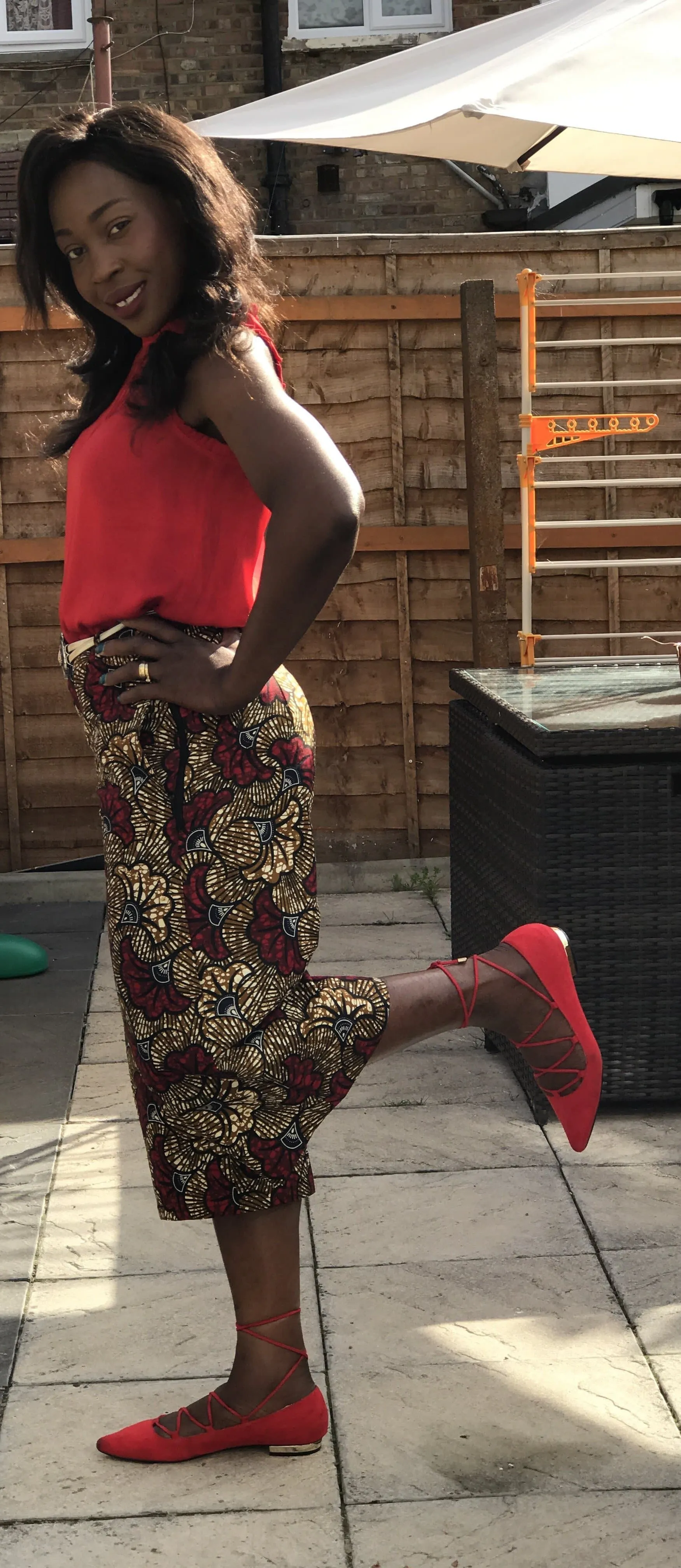 African Ankara Print Women Calf-Length 3/4 Pants