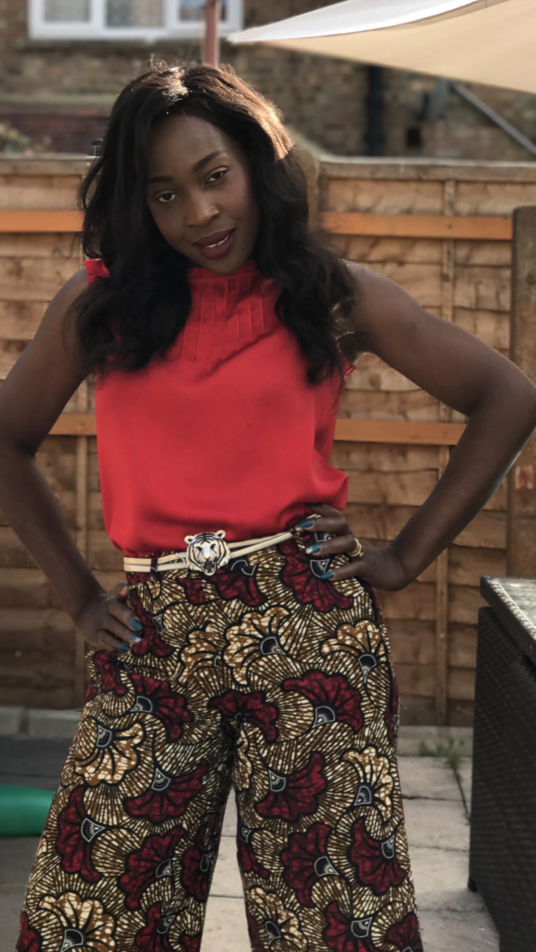 African Ankara Print Women Calf-Length 3/4 Pants