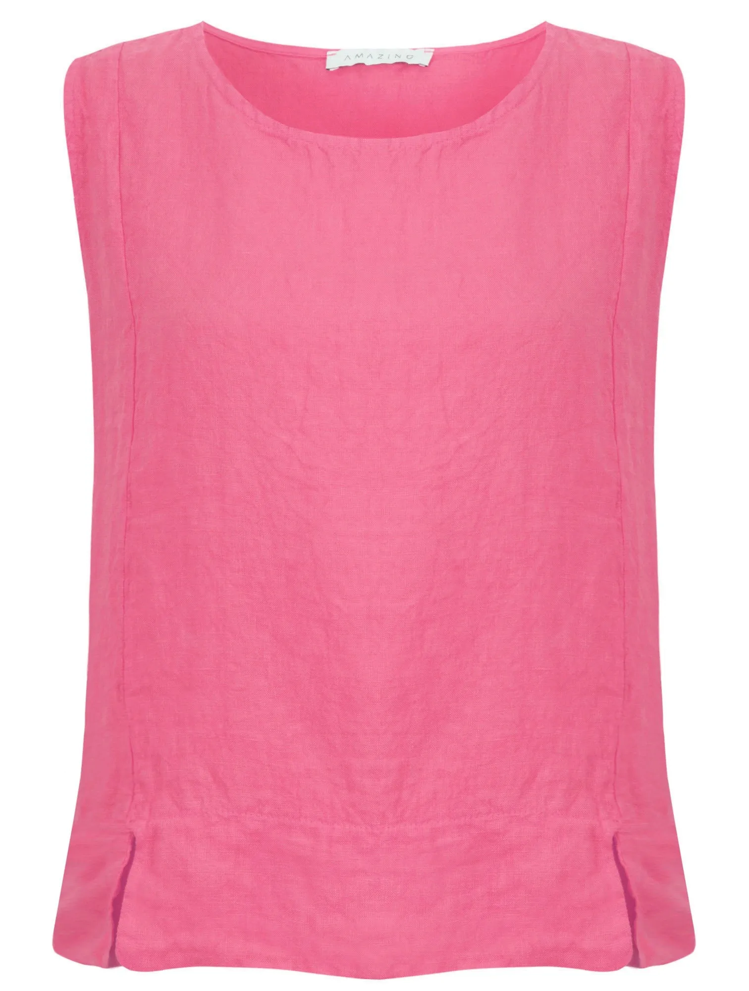 Amazing Woman Lucie Linen Top Pink Confetti