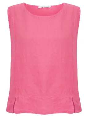 Amazing Woman Lucie Linen Top Pink Confetti