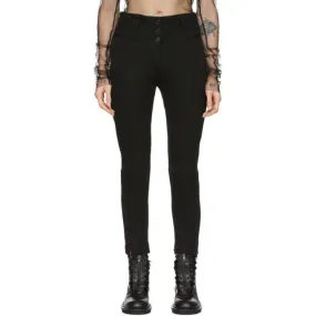 Ann Demeulemeester Black Seam Detail Trousers