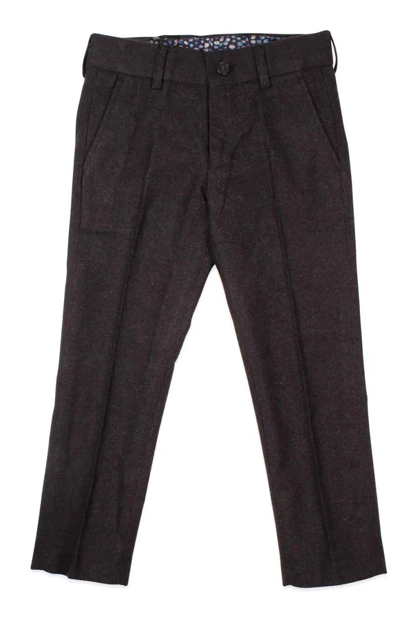 Armando Martillo Elegant Wool-Feel Slim Fit Boys Pants, Sizes 12m - 7