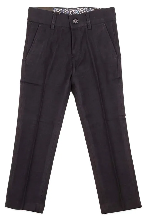 Armando Martillo Elegant Wool-Feel Slim Fit Boys Pants, Sizes 12m - 7