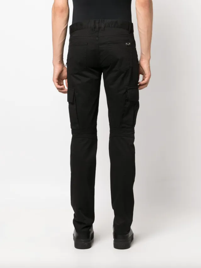 Balmain zip-detail skinny-leg trousers