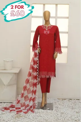 Bin Saeed Embroidered Marina 3 Piece Suit BIN129