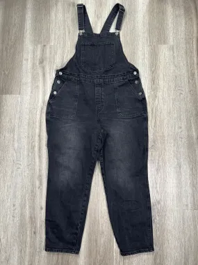Black Denim Overalls Old Navy, Size Xl