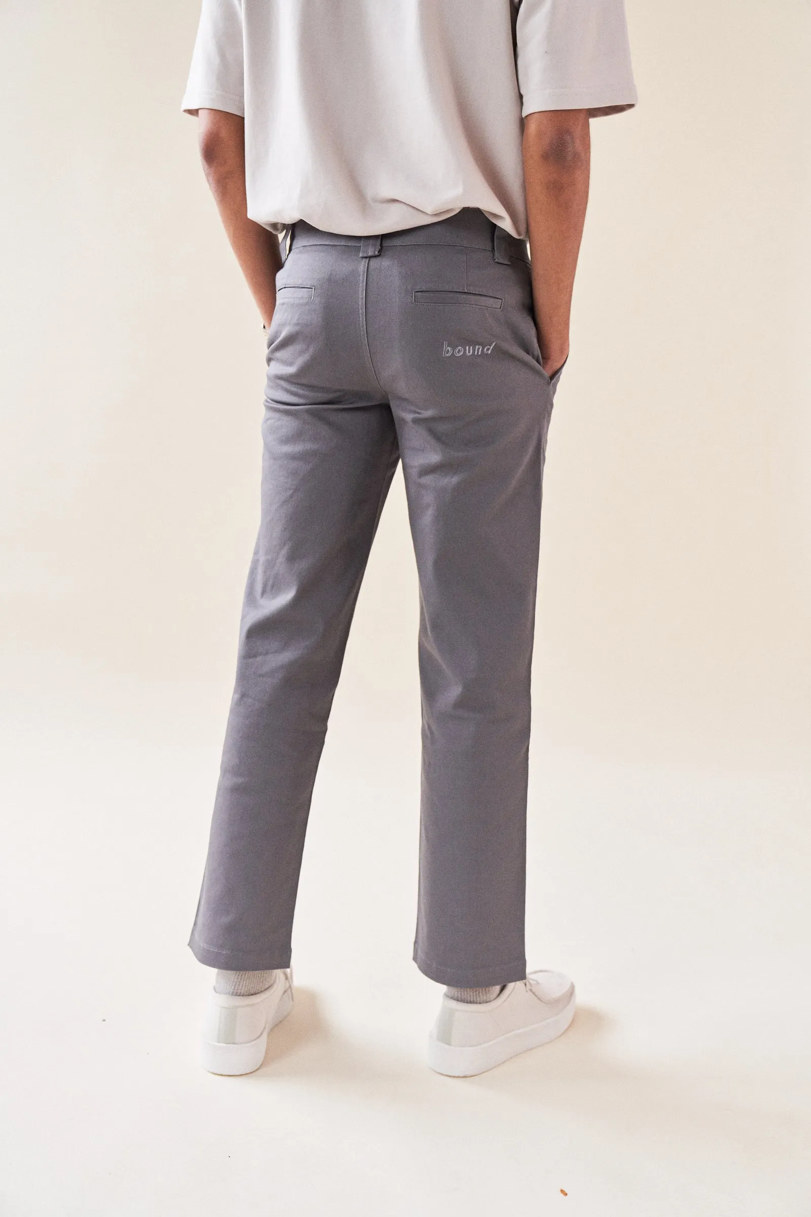 bound 'Stamford' Chino Trouser - Grey