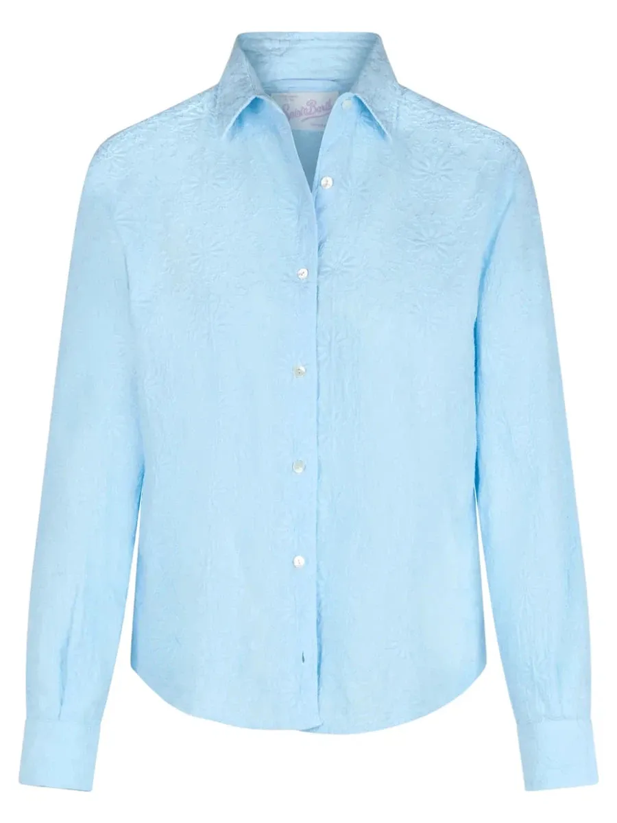 Camicia Classica Meredith in Cotone Sangallo