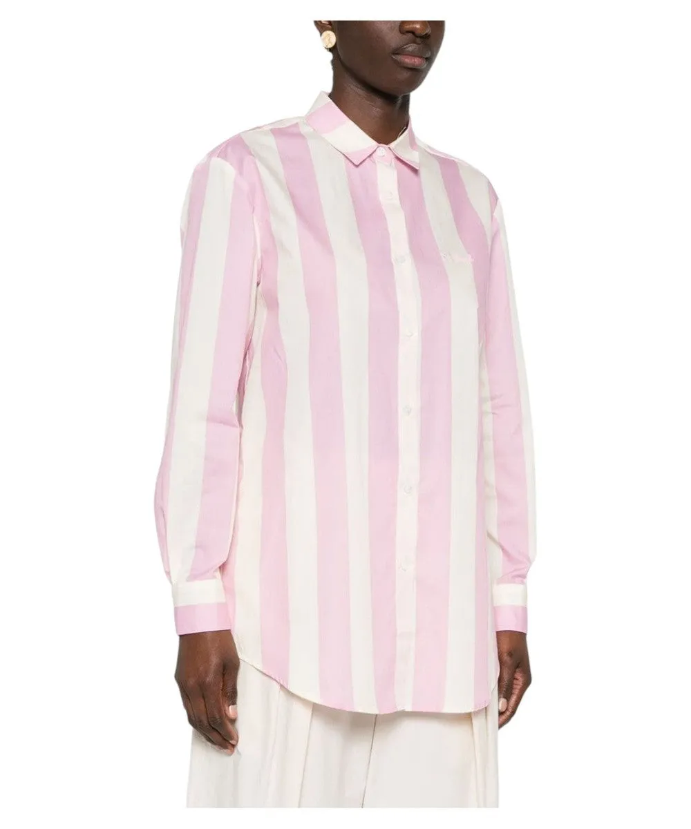 Camicia over da donna Brigitte in cotone stampa righe