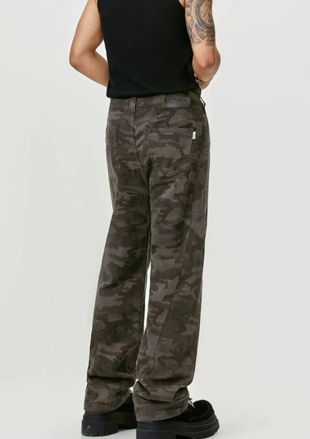 Camouflage Slim Fit Pants