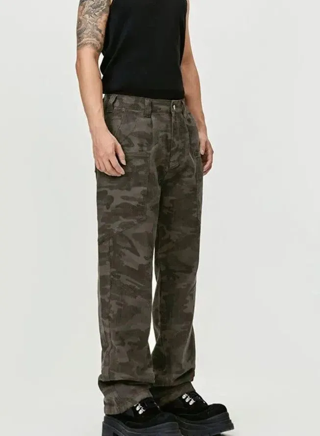 Camouflage Slim Fit Pants