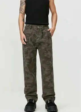 Camouflage Slim Fit Pants