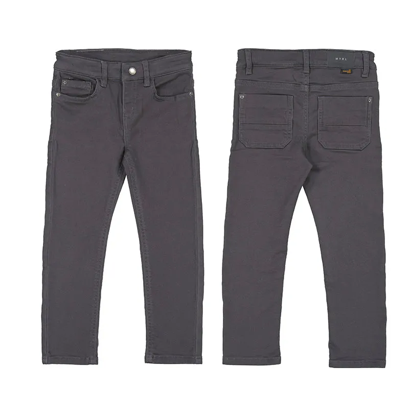 Charcoal Soft Slim Fit Pants