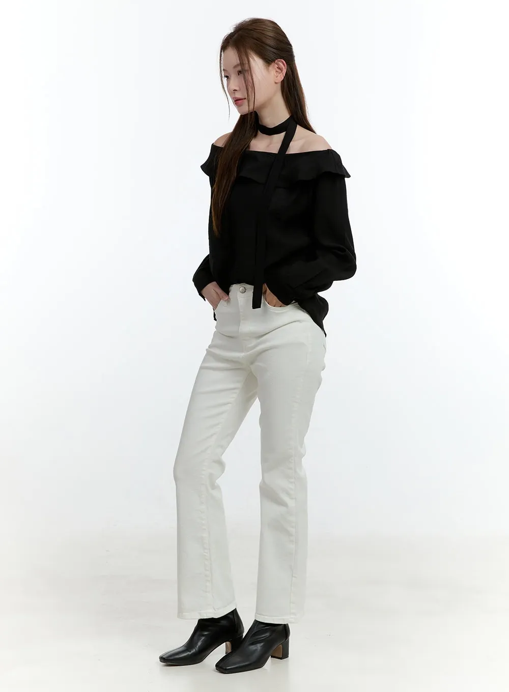 Classic Slim-Fit Bootcut Pants CF504
