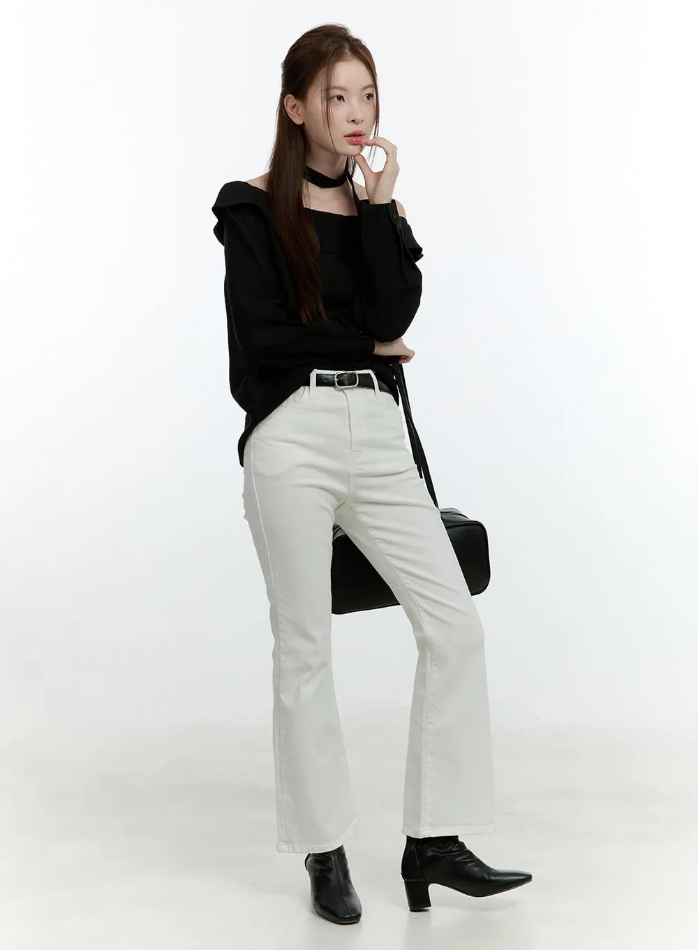 Classic Slim-Fit Bootcut Pants CF504