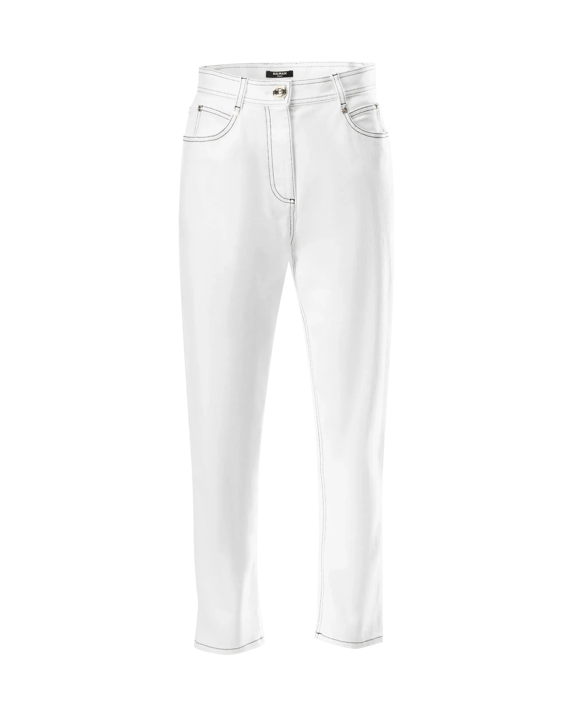 Contrasting Stitch Boyfriend Jeans