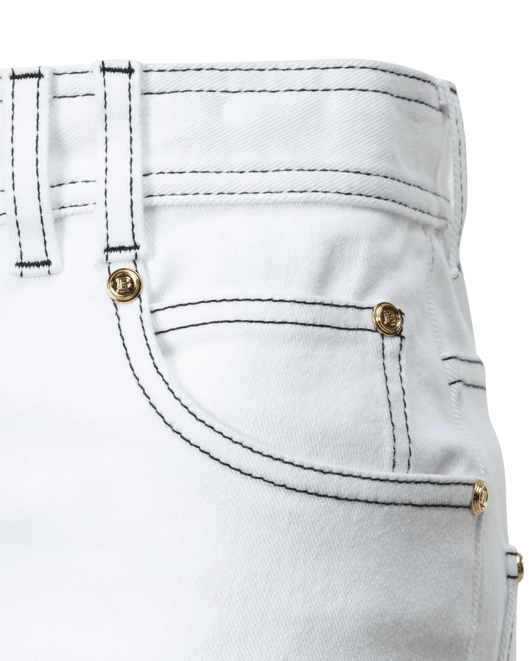 Contrasting Stitch Boyfriend Jeans