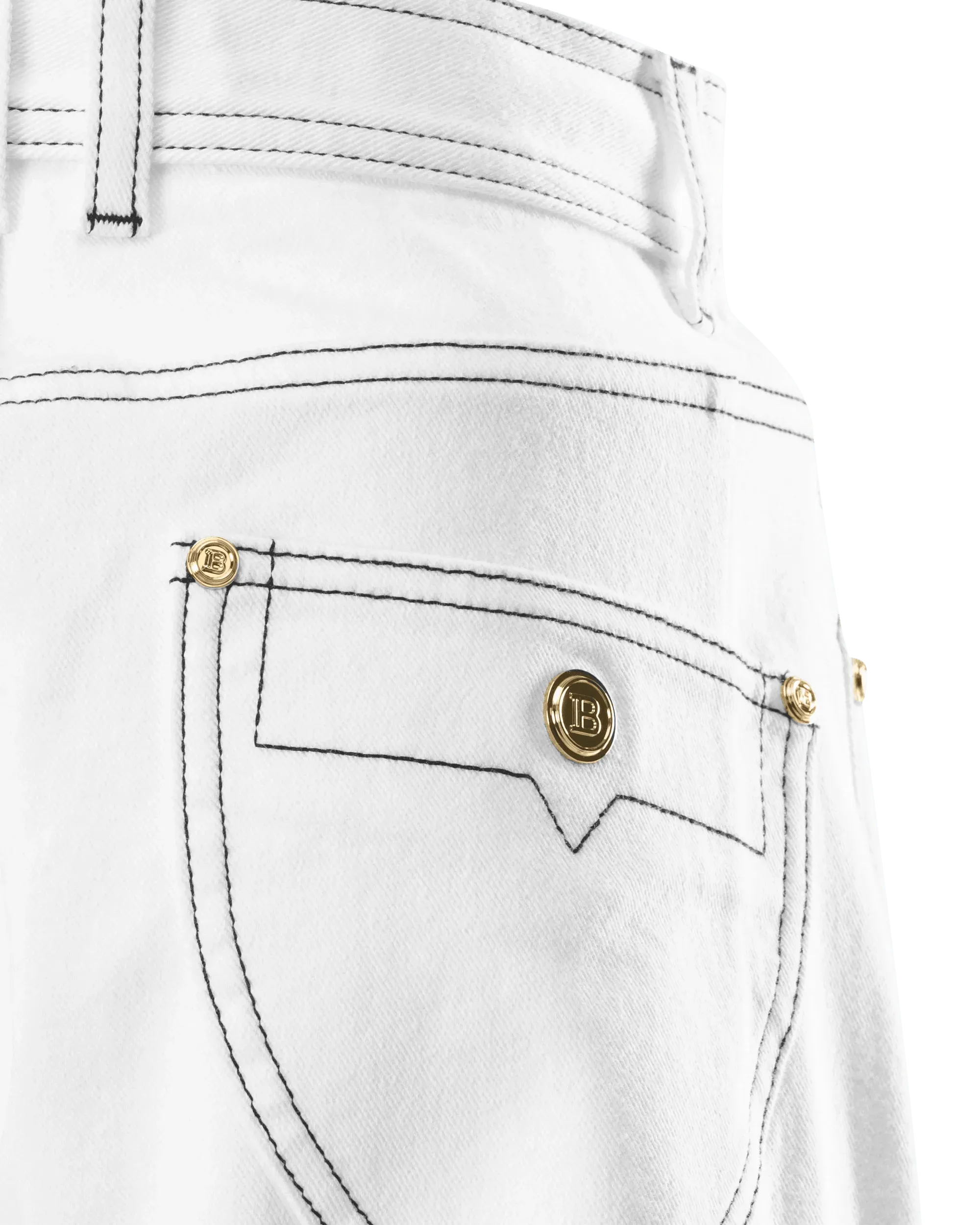 Contrasting Stitch Boyfriend Jeans