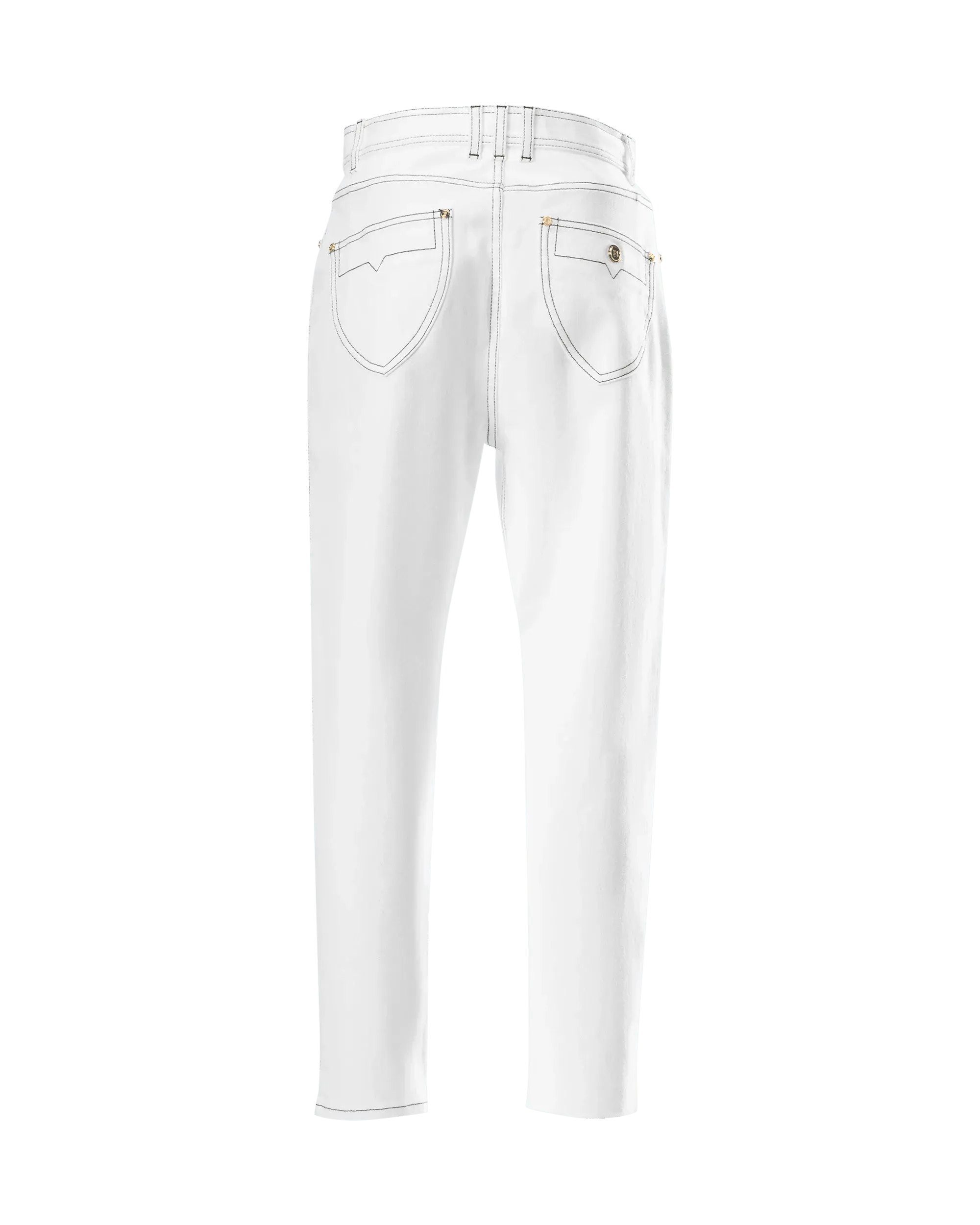 Contrasting Stitch Boyfriend Jeans
