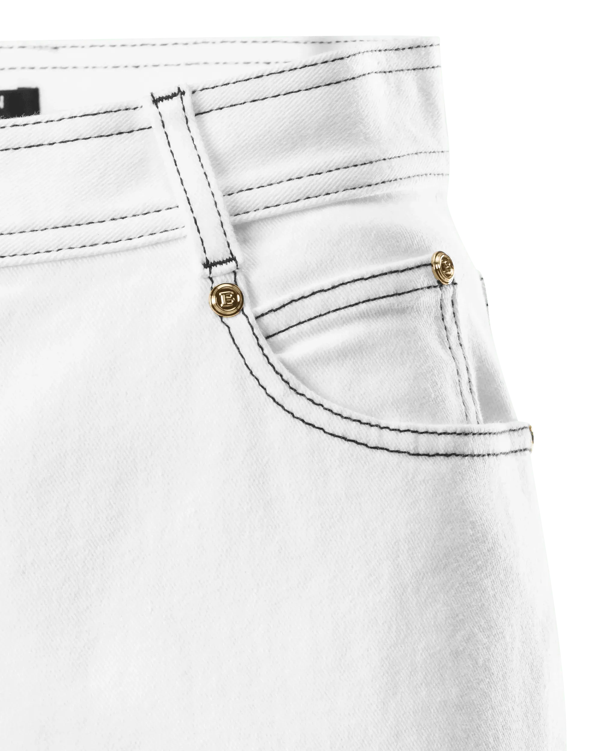 Contrasting Stitch Boyfriend Jeans