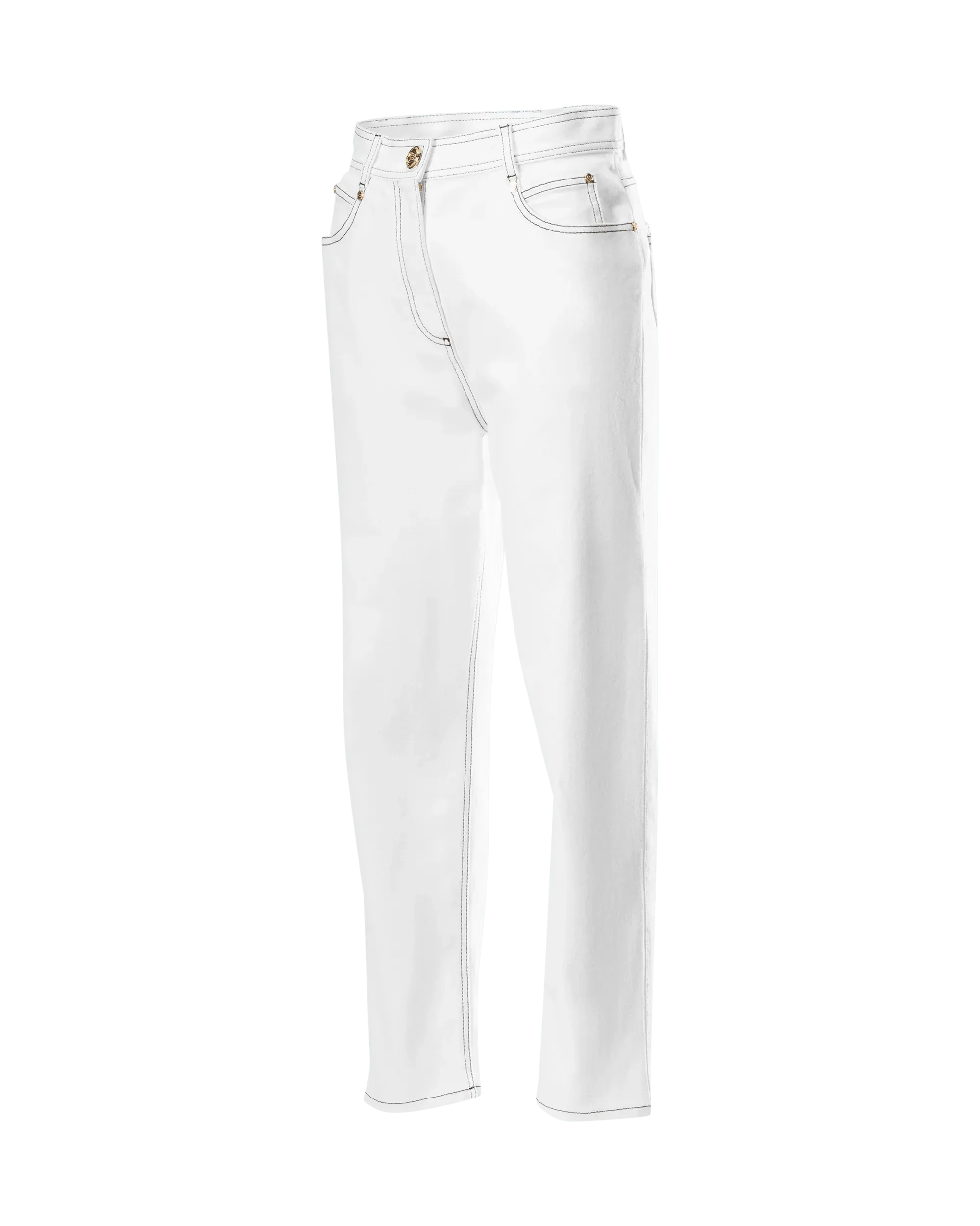 Contrasting Stitch Boyfriend Jeans