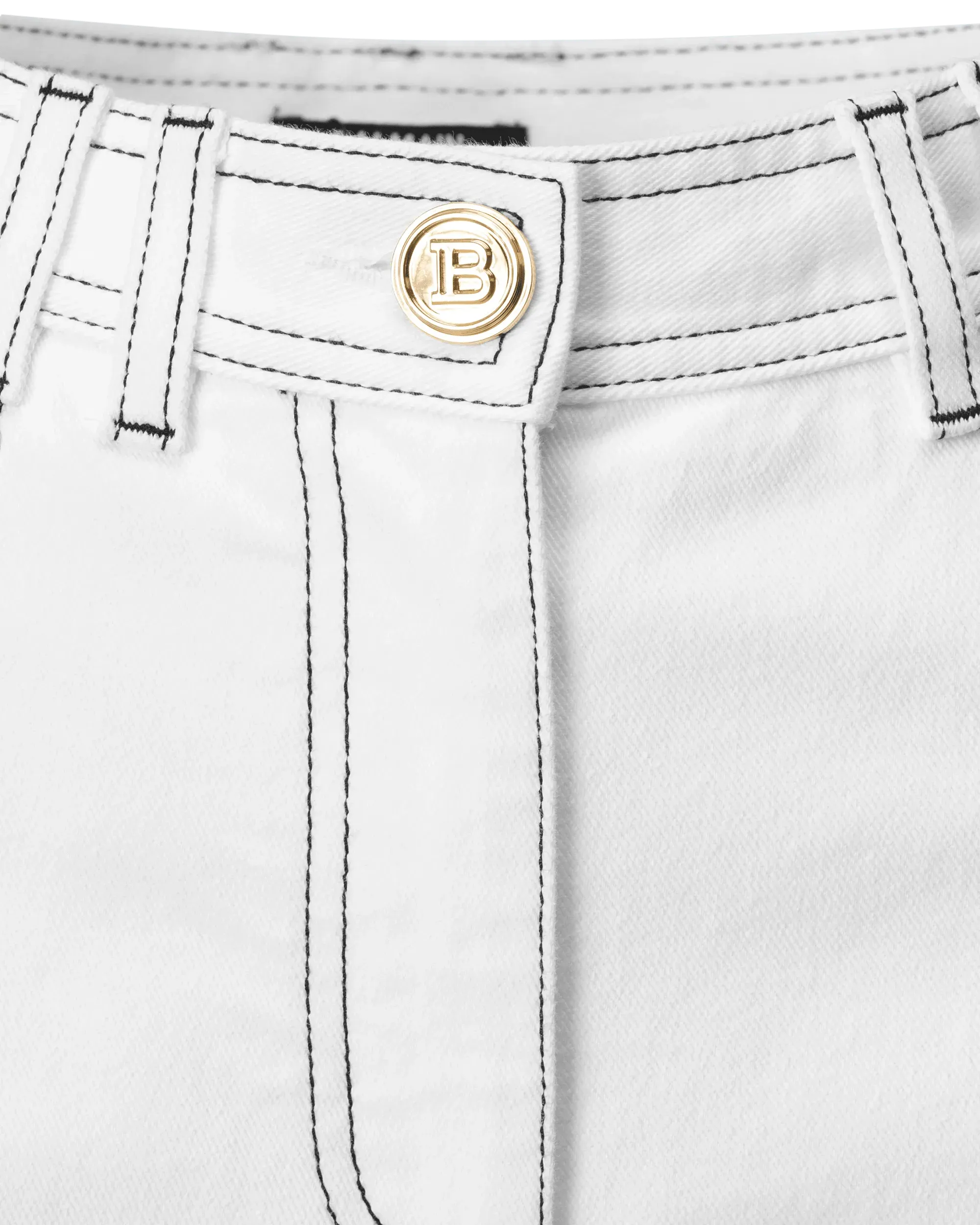 Contrasting Stitch Boyfriend Jeans