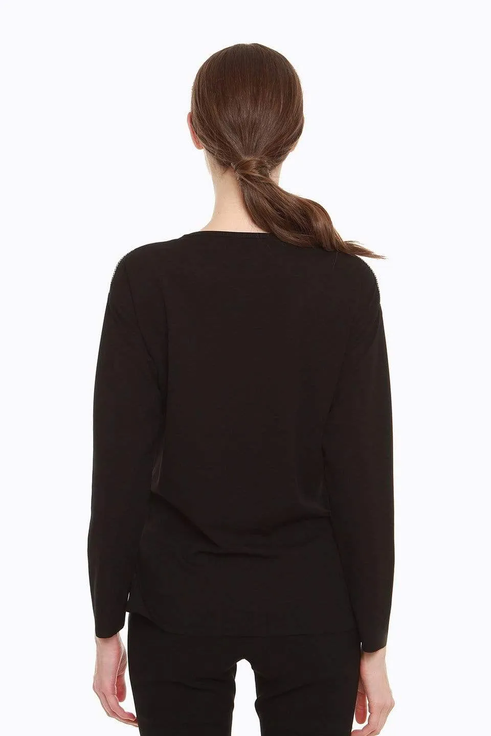 Corvina Nursing Top Black