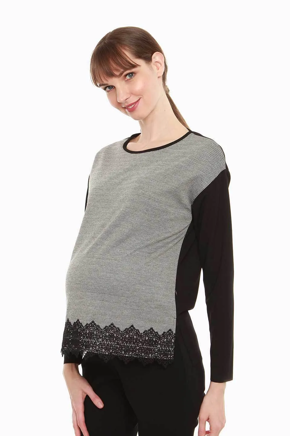 Corvina Nursing Top Black