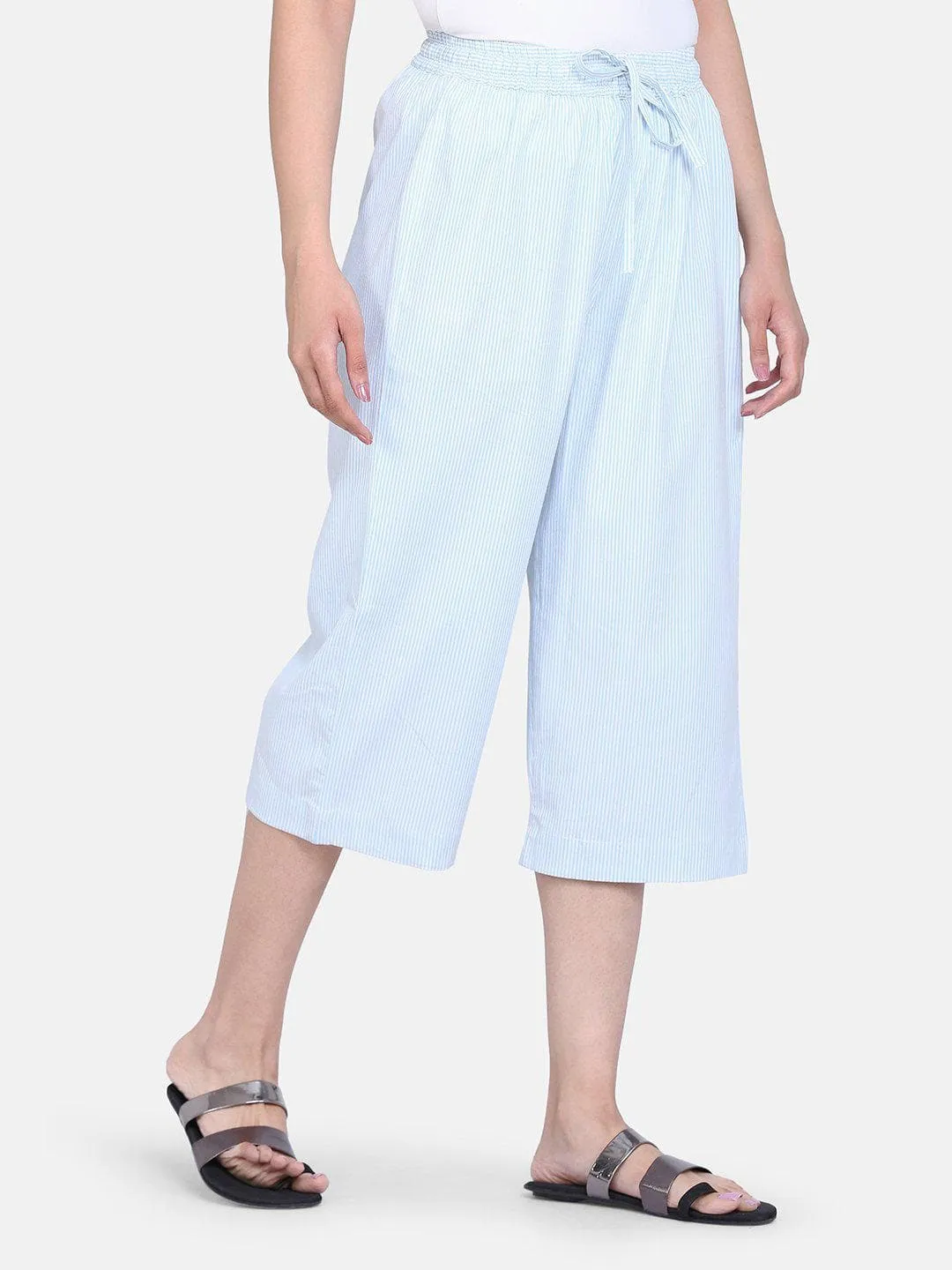 Cotton Culottes - Sky Blue