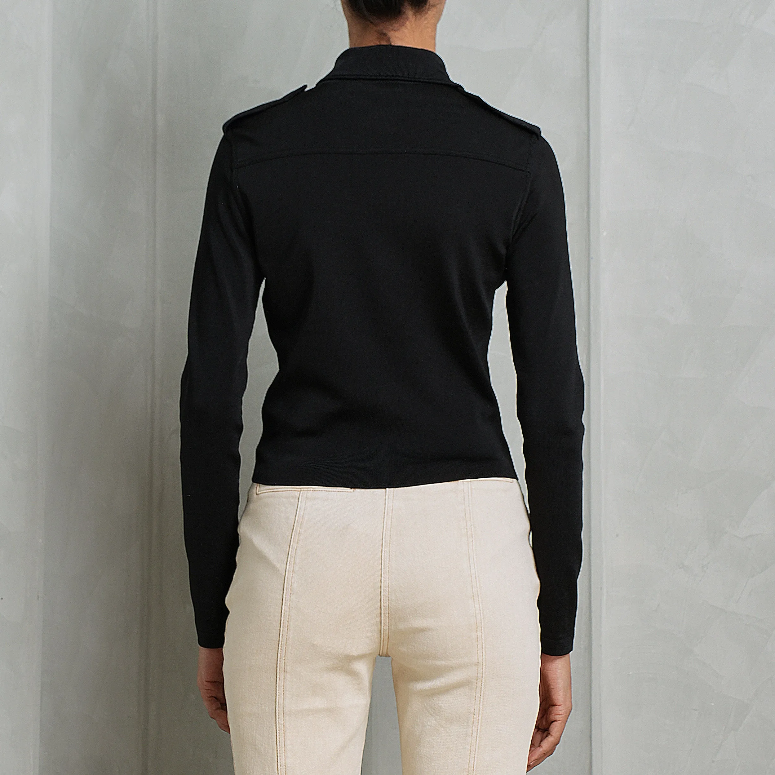 Cropped Buttoned Cardigan